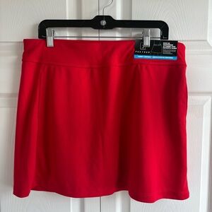 PGA Tour Red A-Line‎ Mini Skirt Built In Shapewear Tummy Control Airflux XL Golf